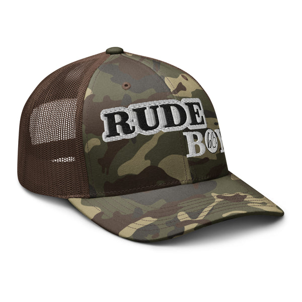 RUDE BOY Camouflage Trucker Hat