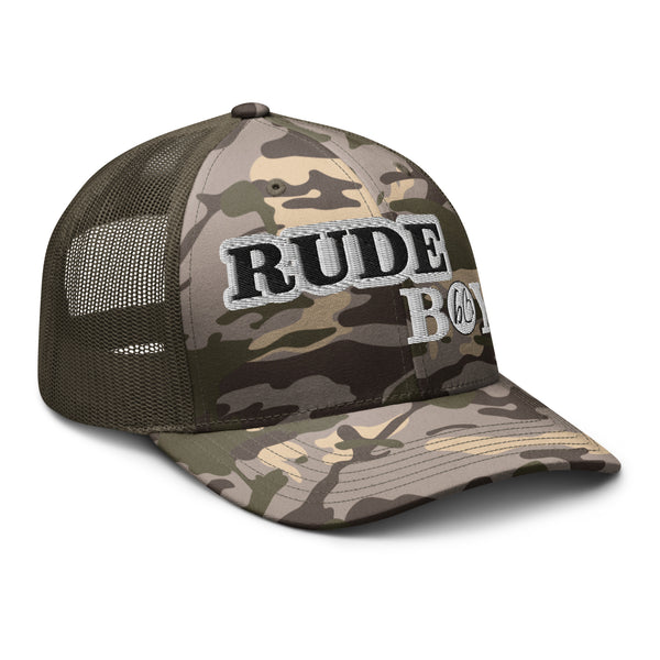 RUDE BOY Camouflage Trucker Hat