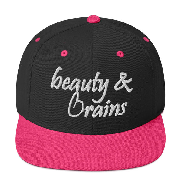 Beauty & Brains Snapback Hat