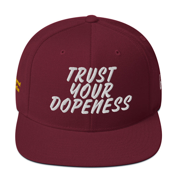 TRUST YOUR DOPENESS Rae Gourmet Collection Snapback Hat