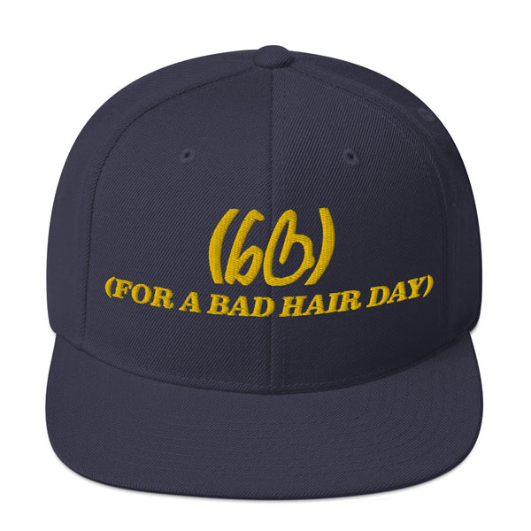 (FOR A BAD HAIR DAY) Snapback Hat