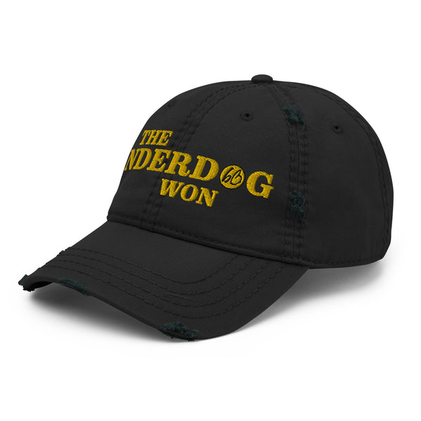 THE UNDERDOG WON Distressed Dad Hat