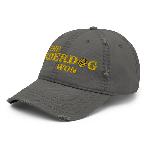 THE UNDERDOG WON Distressed Dad Hat