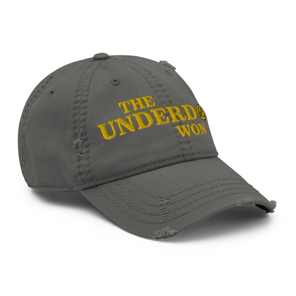 THE UNDERDOG WON Distressed Dad Hat