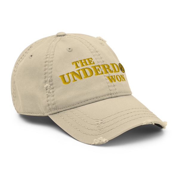 THE UNDERDOG WON Distressed Dad Hat