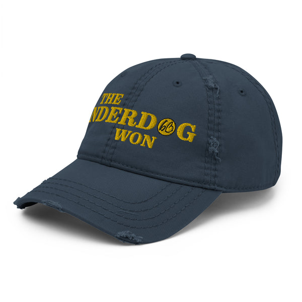 THE UNDERDOG WON Distressed Dad Hat