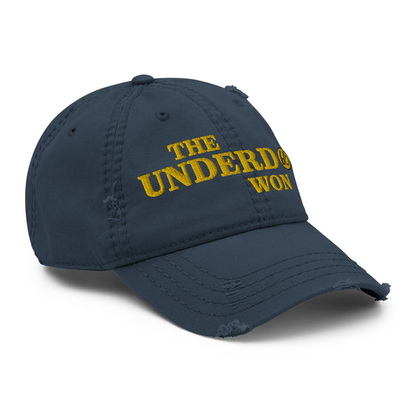 THE UNDERDOG WON Distressed Dad Hat