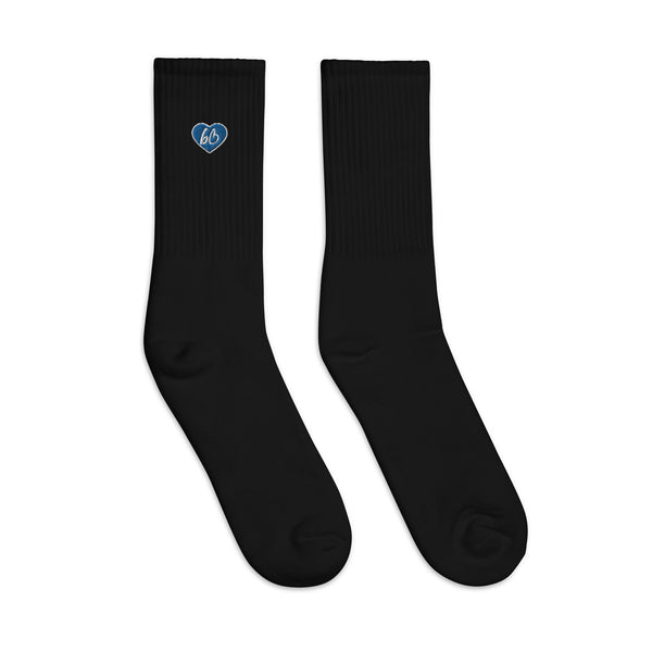 Heart bb Logo Embroidered Socks