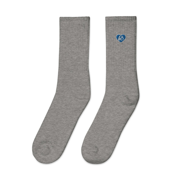 Heart bb Logo Embroidered Socks