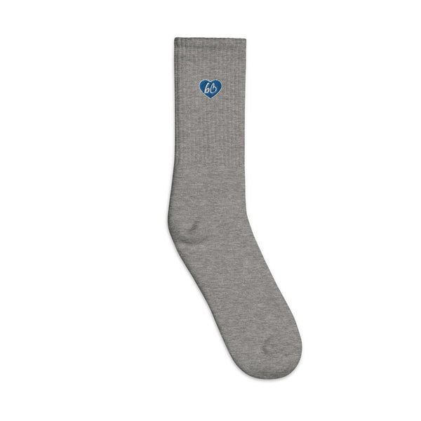 Heart bb Logo Embroidered Socks