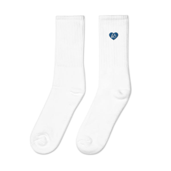 Heart bb Logo Embroidered Socks