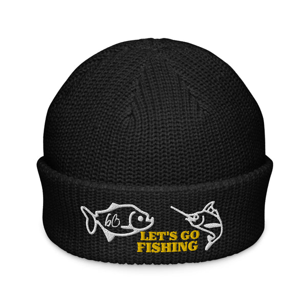 LET'S GO FISHING Fisherman Beanie