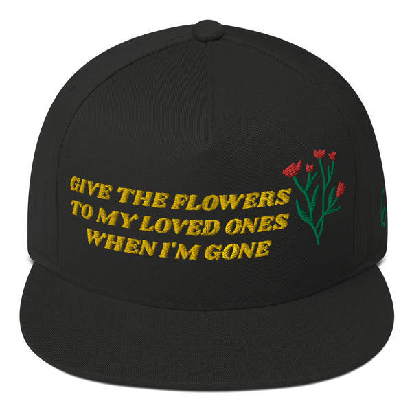 FLOWERS Flat Bill Hat