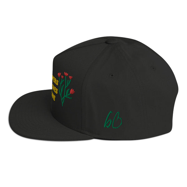 FLOWERS Flat Bill Hat