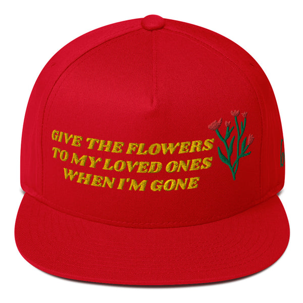 FLOWERS Flat Bill Hat