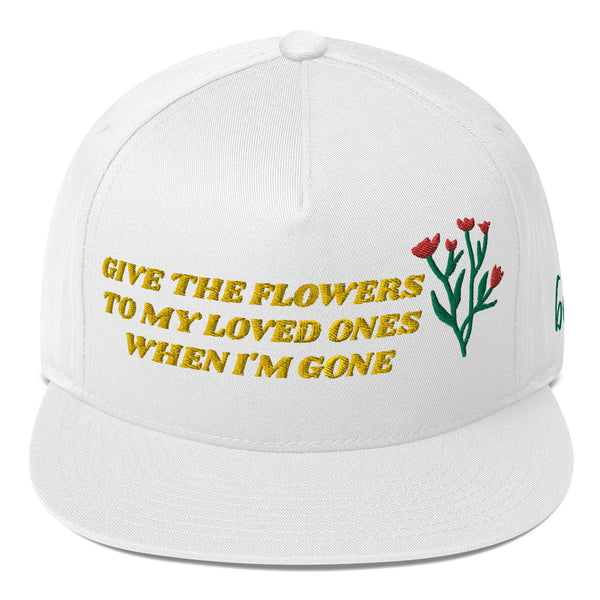 FLOWERS Flat Bill Hat