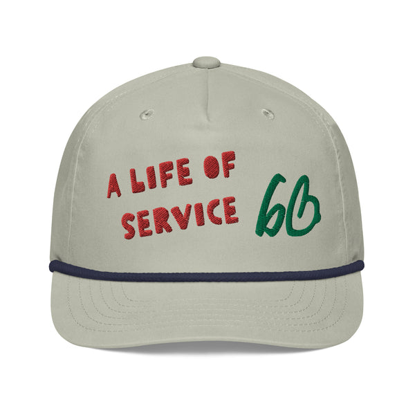 A LIFE OF SERVICE Rope Hat