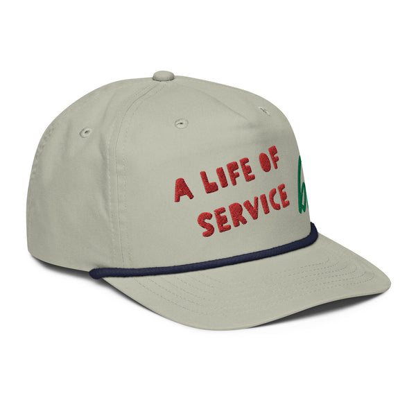 A LIFE OF SERVICE Rope Hat