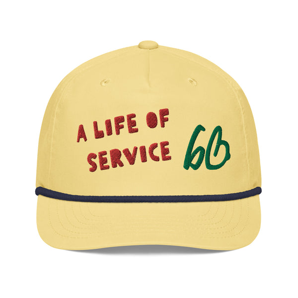 A LIFE OF SERVICE Rope Hat