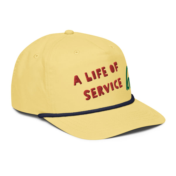 A LIFE OF SERVICE Rope Hat