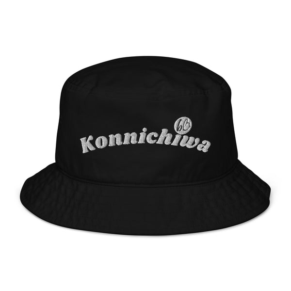 Konnichiwa Organic Bucket Hat