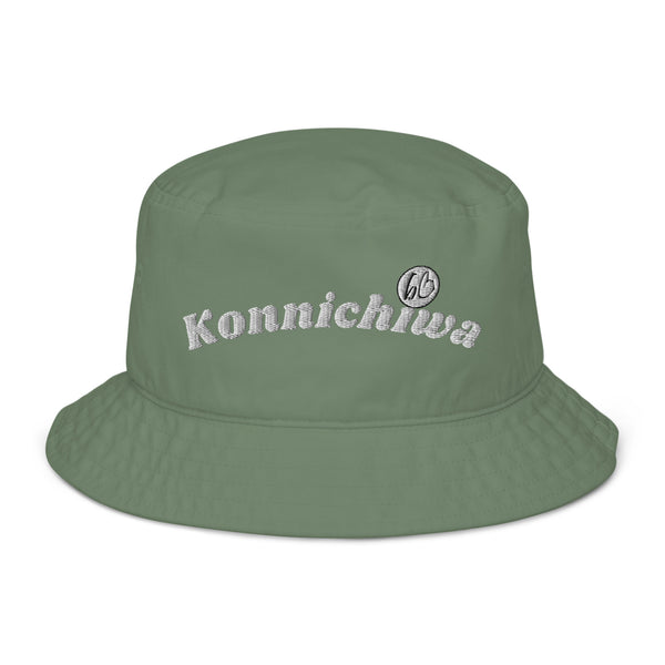 Konnichiwa Organic Bucket Hat