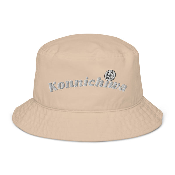 Konnichiwa Organic Bucket Hat