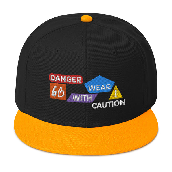 Danger Caution Snapback Hat