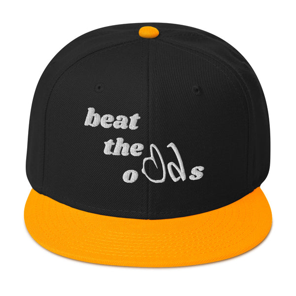 beat the odds Snapback Hat