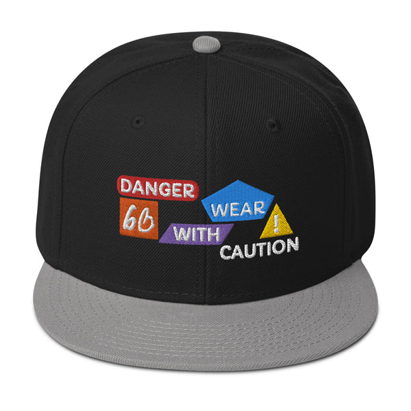 Danger Caution Snapback Hat