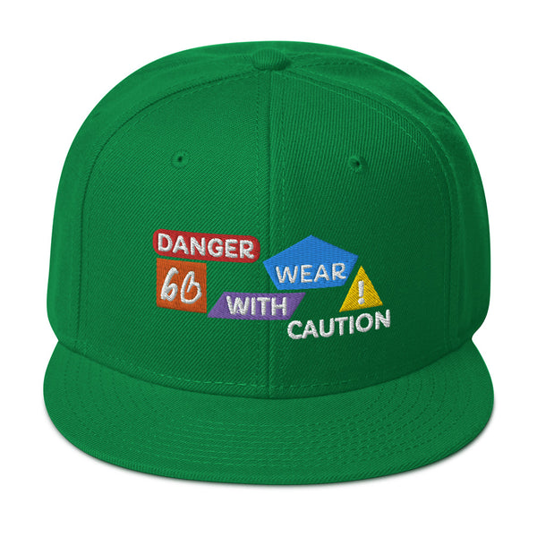 Danger Caution Snapback Hat