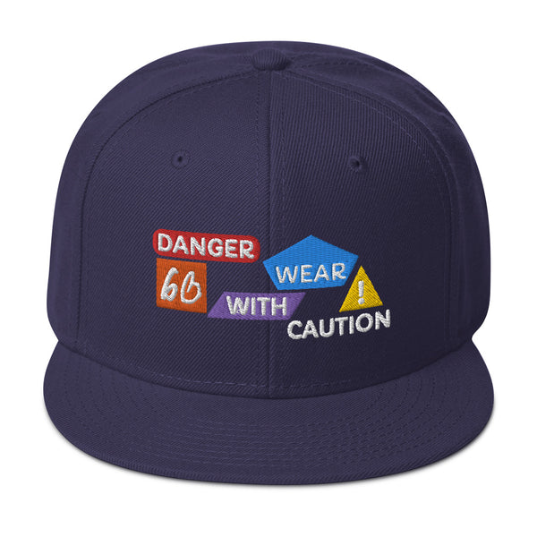 Danger Caution Snapback Hat