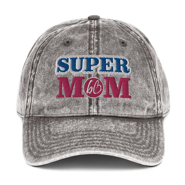 SUPER MOM Vintage Cotton Twill Hat