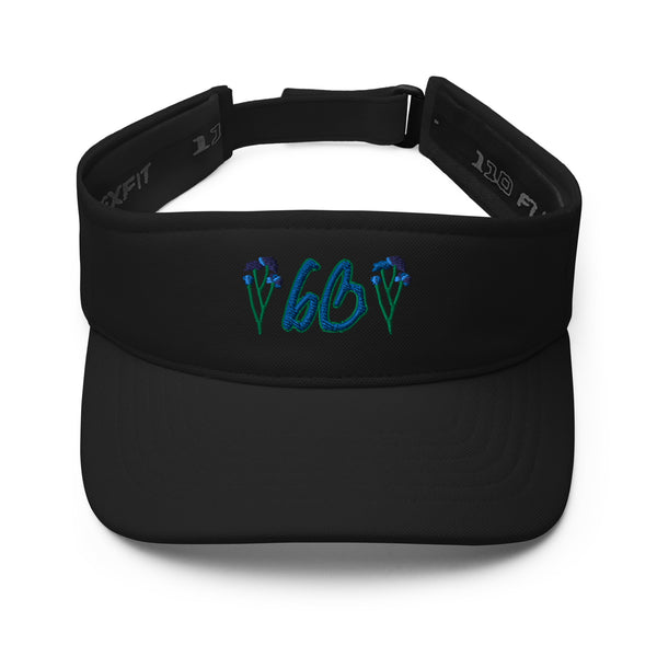 bb Blue Rose FlexFit Visor