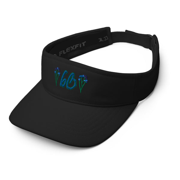 bb Blue Rose FlexFit Visor