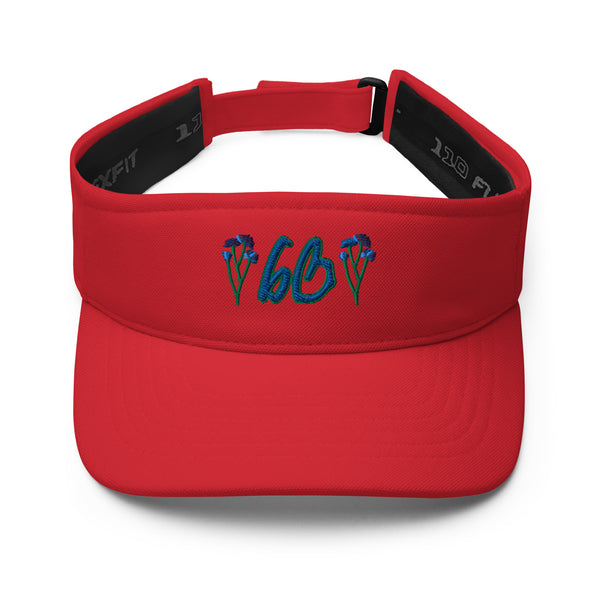 bb Blue Rose FlexFit Visor