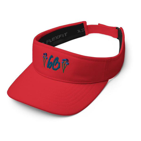 bb Blue Rose FlexFit Visor