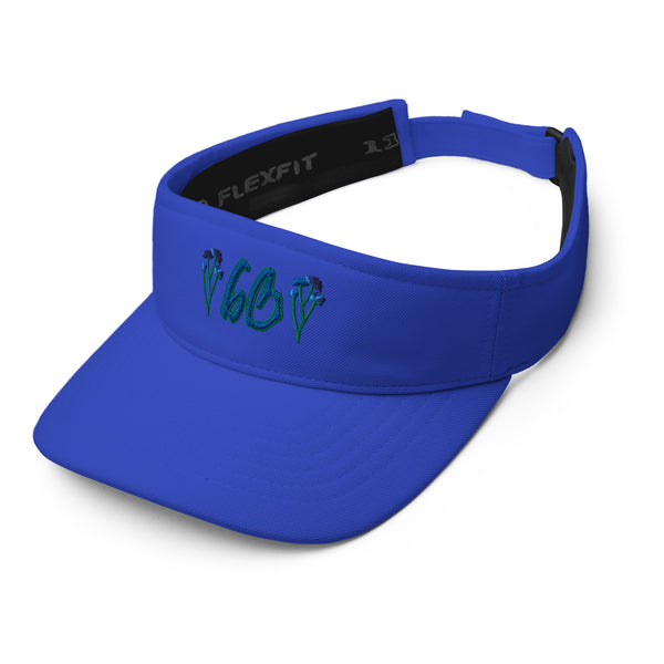 bb Blue Rose FlexFit Visor