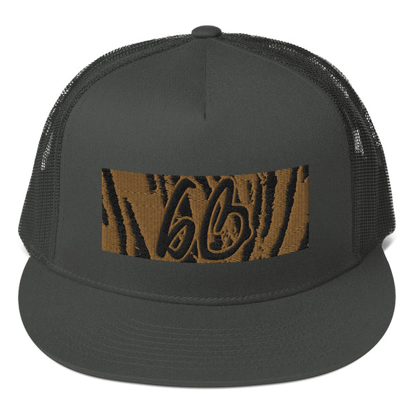 bb Tiger Print Trucker Hat