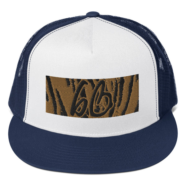 bb Tiger Print Trucker Hat