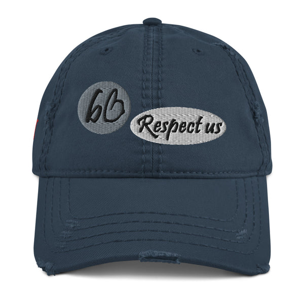 bb Respect Us Distressed Dad Hat