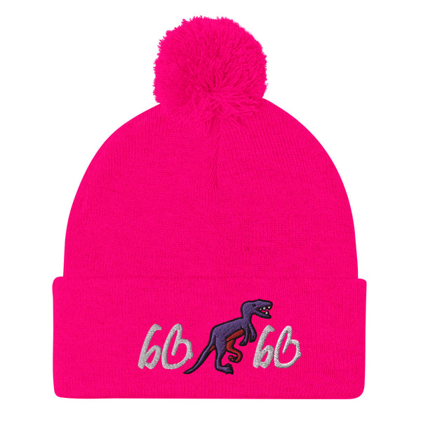 One Half Of The 6ix Icons Pom-Pom Beanie