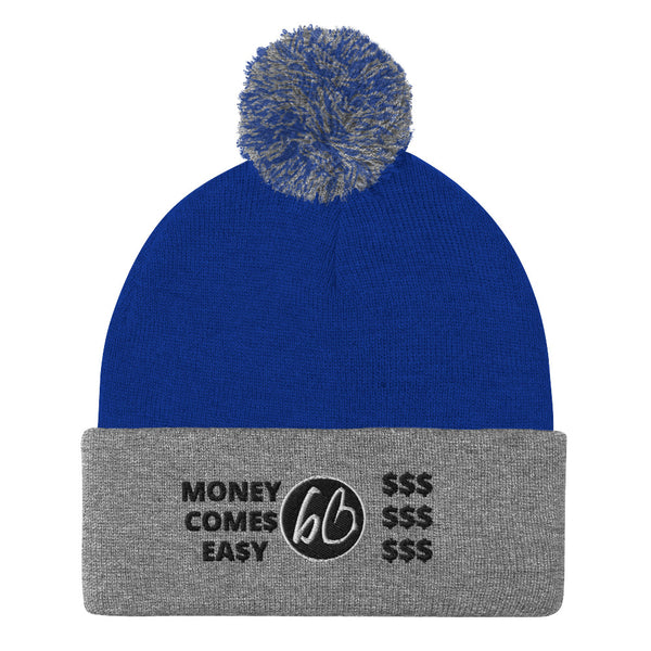 MONEY COME$ EA$Y Pom-Pom Beanie