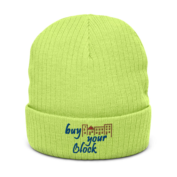 Buy Your Block Ribbed Knit Beanie