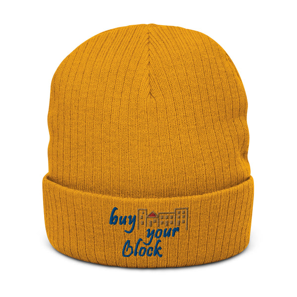 Buy Your Block Ribbed Knit Beanie