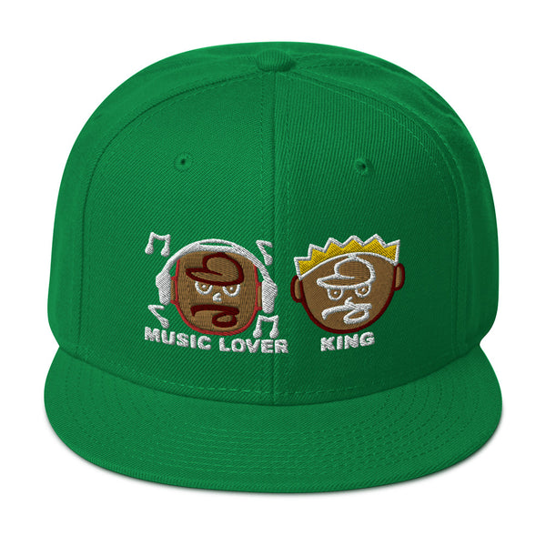 MUSIC LOVER & KING Snapback Hat